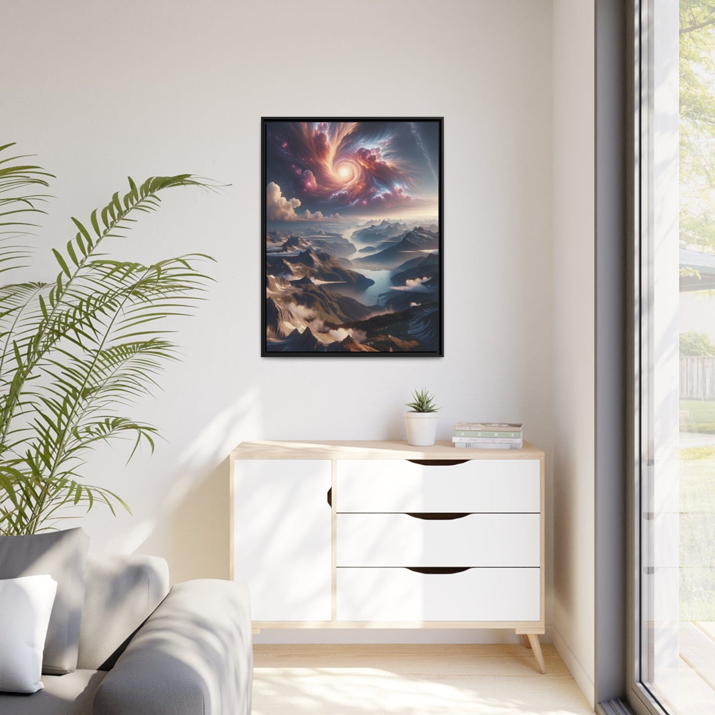 Printify Canvas Tableau Les Cimes en Éveil : Horizon d'Émerveillement