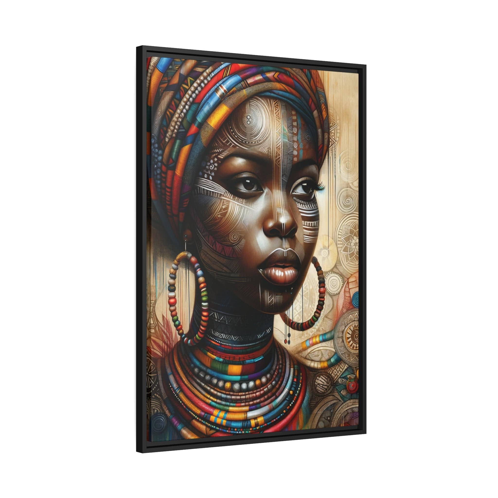 Printify Canvas Tableau "La force et la grâce : Beauté africaine au féminin"