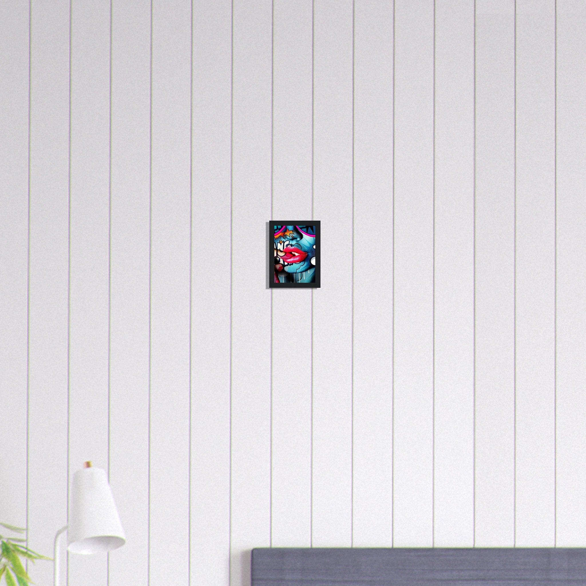 Canvanation Print Material 13x18 cm / 5x7″ Tableau Street Art Femme Pop Bleu