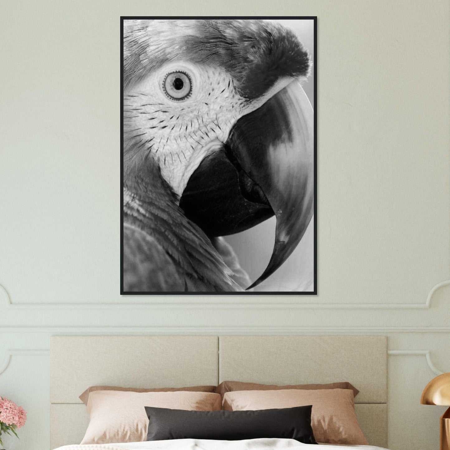 Canvanation Print Material Tableau Photo Noir Et Blanc-Animaux-Perroquet