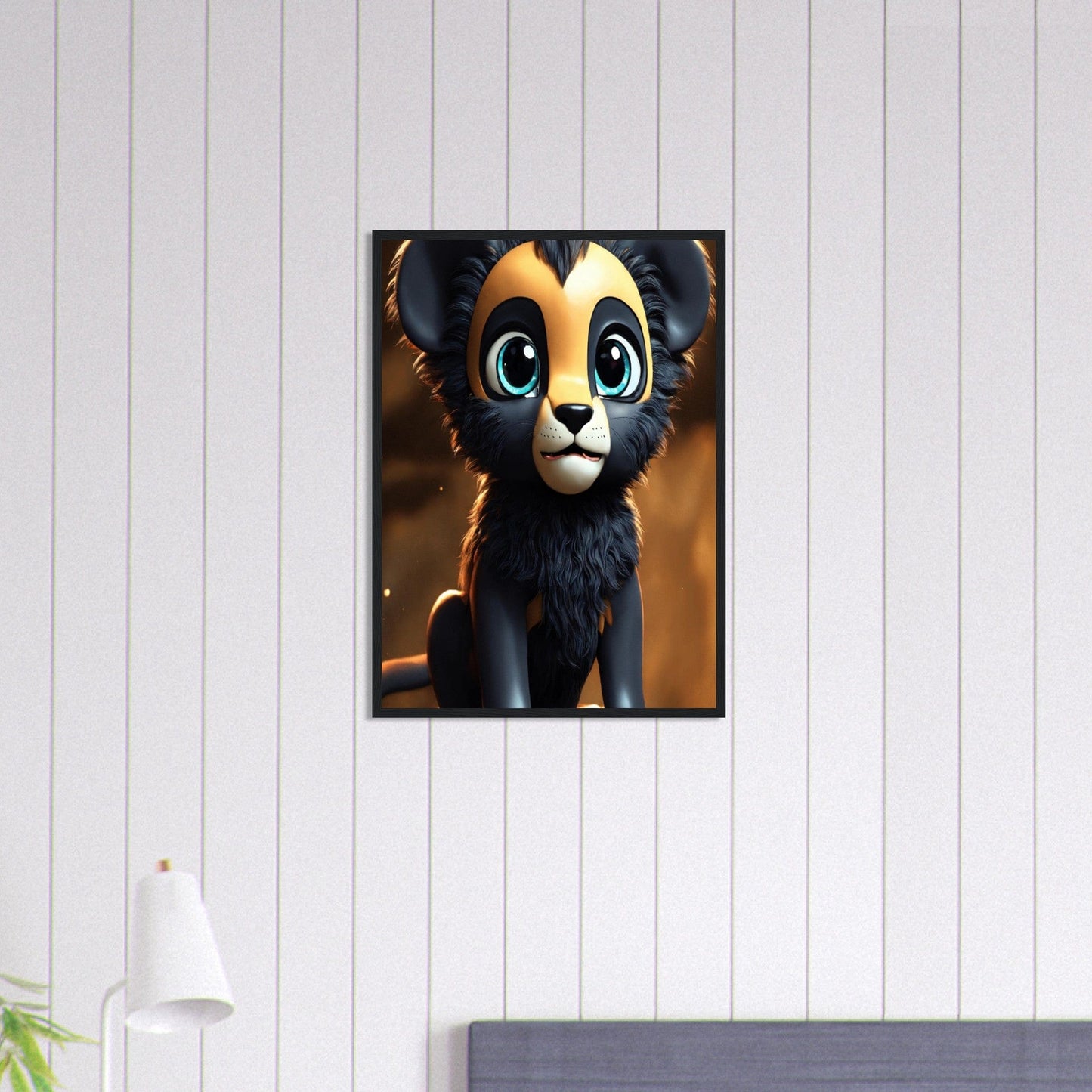 Canvanation Print Material 50x70 cm / 20x28″ Tableau Lionceau Rêves De Roi