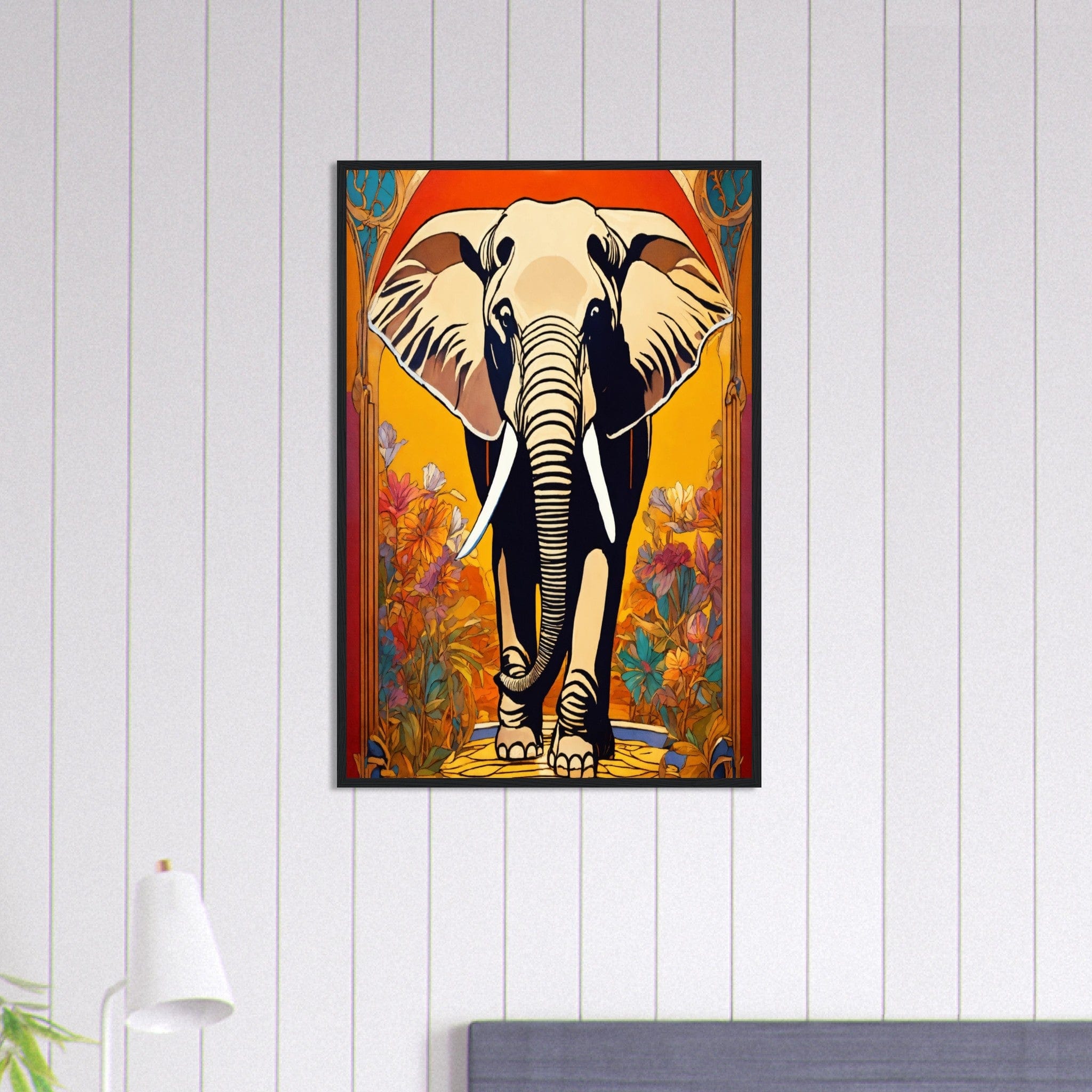 Canvanation Print Material 60x90 cm / 24x36″ Tableau Elephant Souvenirs d'Ébène