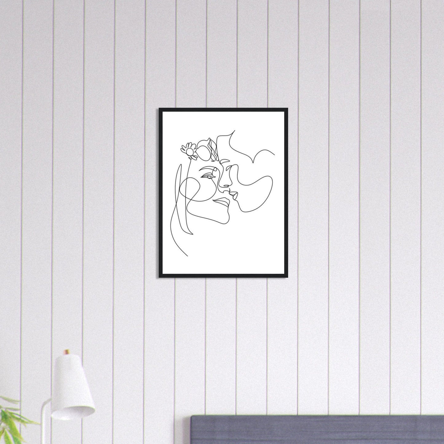 Canvanation Print Material 45x60 cm / 18x24″ Tableau Couple  Fusion de regards