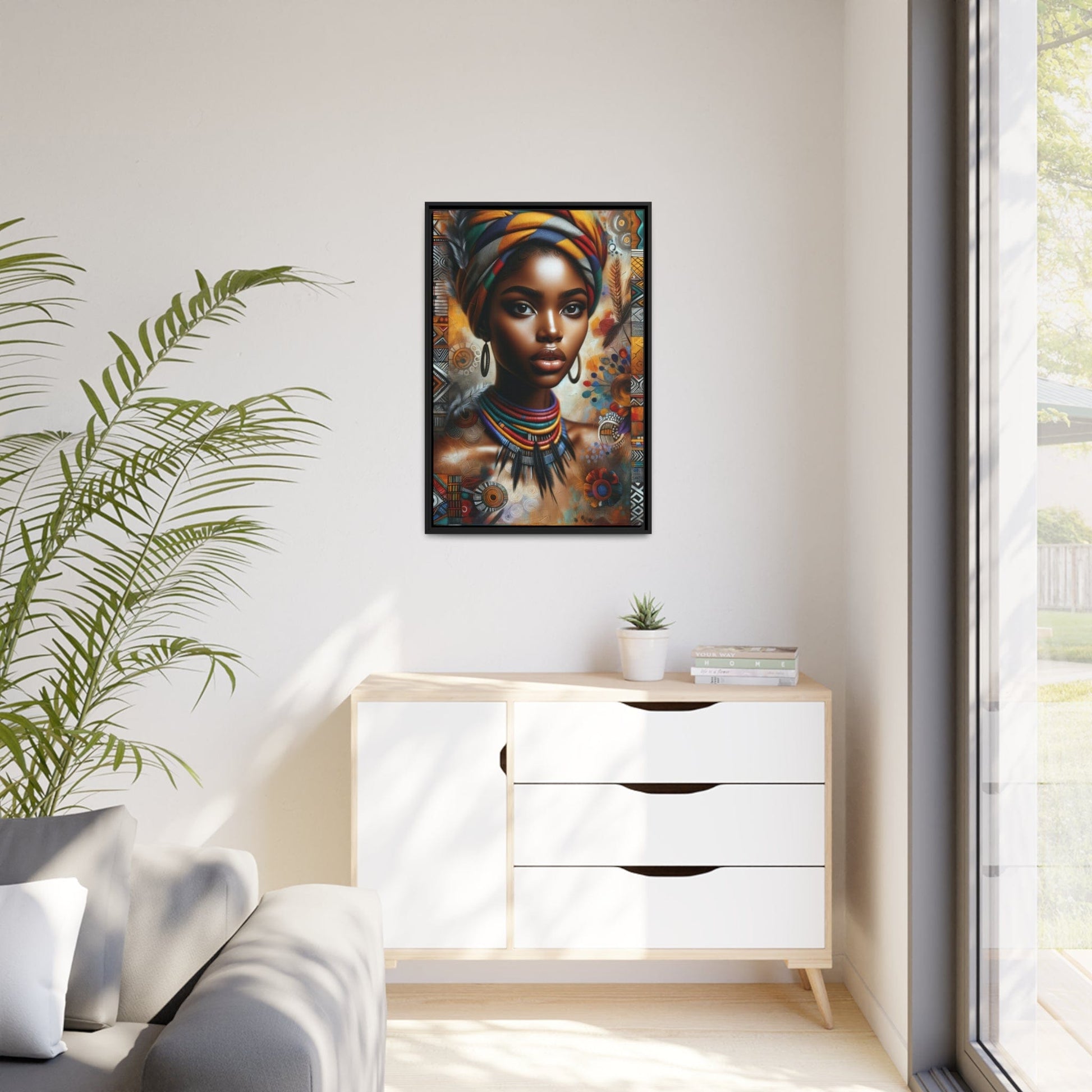Printify Canvas Tableau "Femmes africaines : Symboles de force, beauté et résilience"
