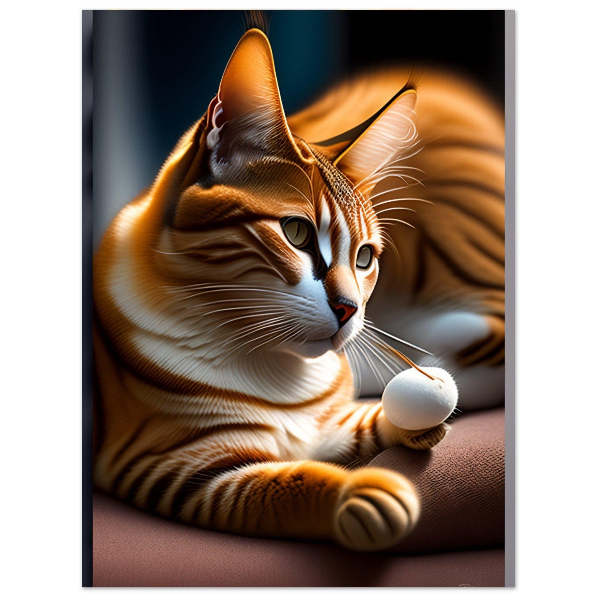 Gelato Print Material 60x80 cm / 24x32″ Peinture chat roux