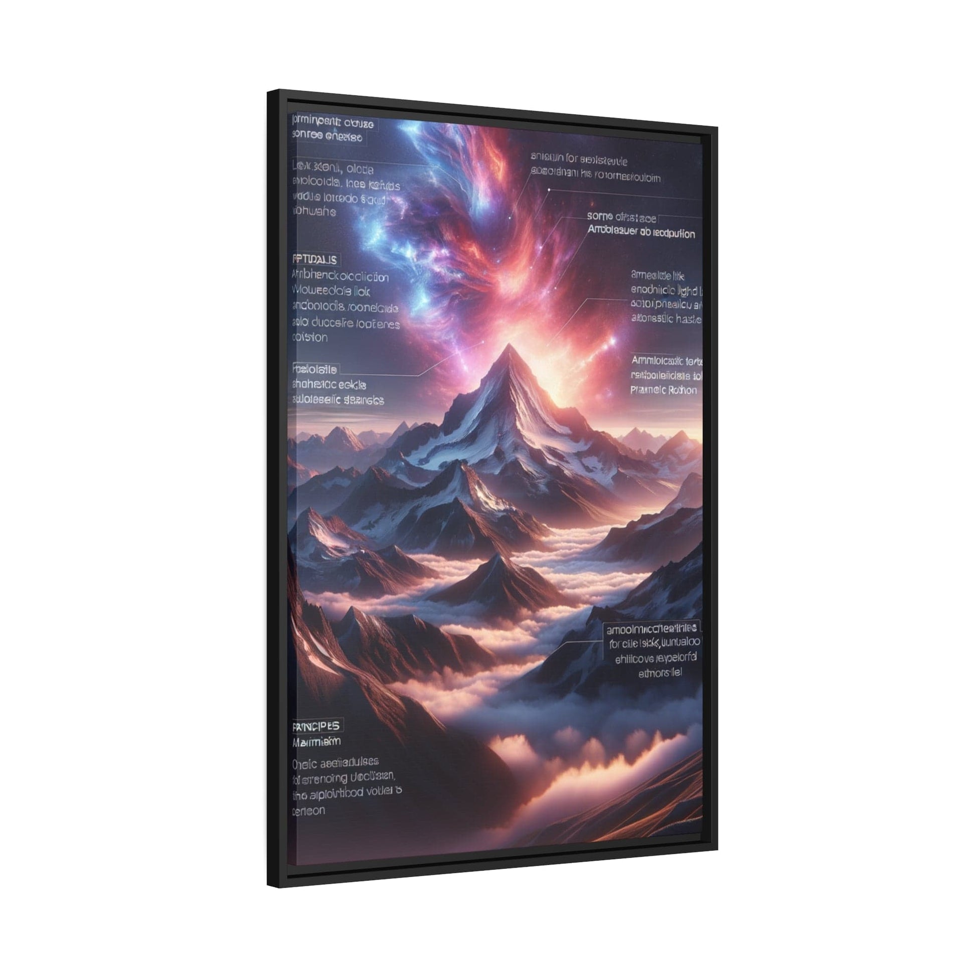 Printify Canvas Tableau Éclats d'Altitude : L'Éternité Sculptée dans les Cimes