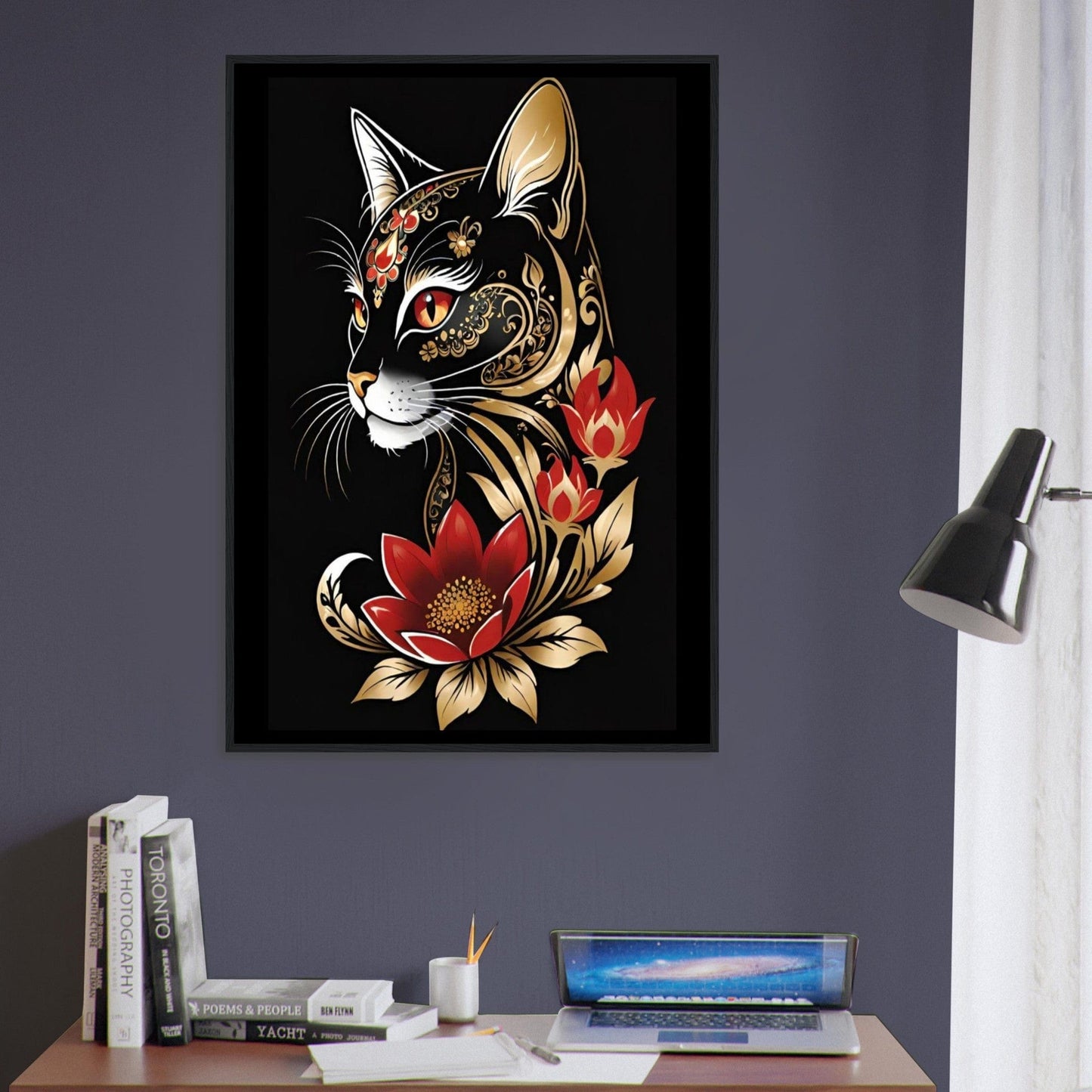 Canvanation Print Material Tableau Chat Pop Art Félin En Couleurs