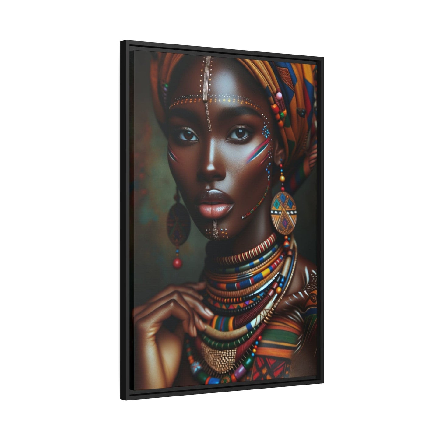 Printify Canvas Tableau "La beauté et la grâce des femmes africaines capturées en un tableau magnifique"