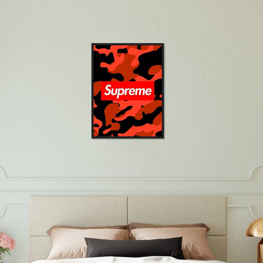 Canvanation Print Material 45x60 cm / 18x24″ Tableau Marque De Luxe Supreme Rouge