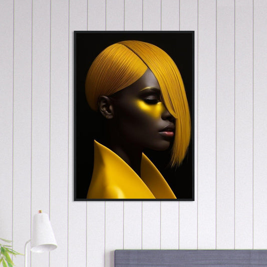 Canvanation Print Material 70x100 cm / 28x40″ Tableau Femme Ebène Gold