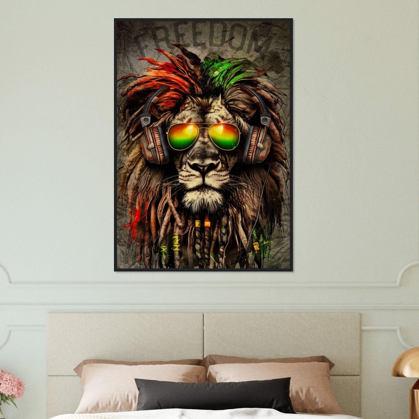 Canvanation Print Material Tableau Street Art Rasta Freedom