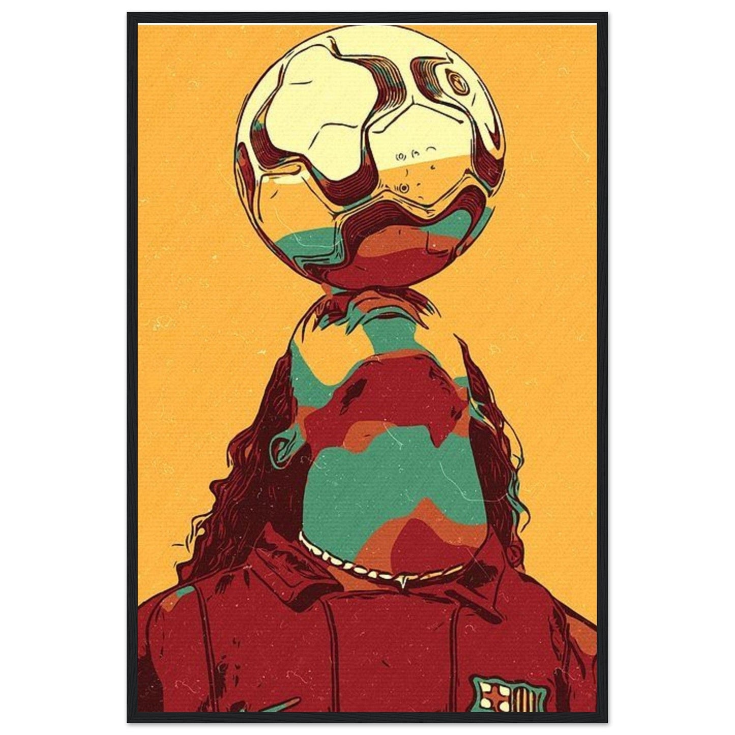 Canvanation Print Material 60x90 cm / 24x36″ Tableau Foot Ronaldhino