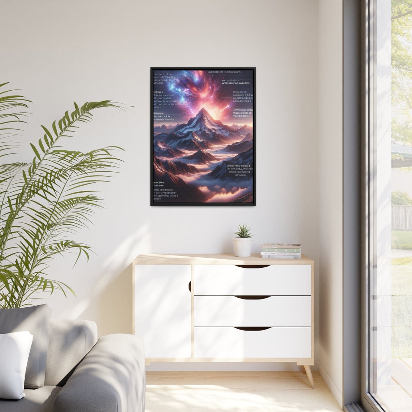 Printify Canvas Tableau Éclats d'Altitude : L'Éternité Sculptée dans les Cimes