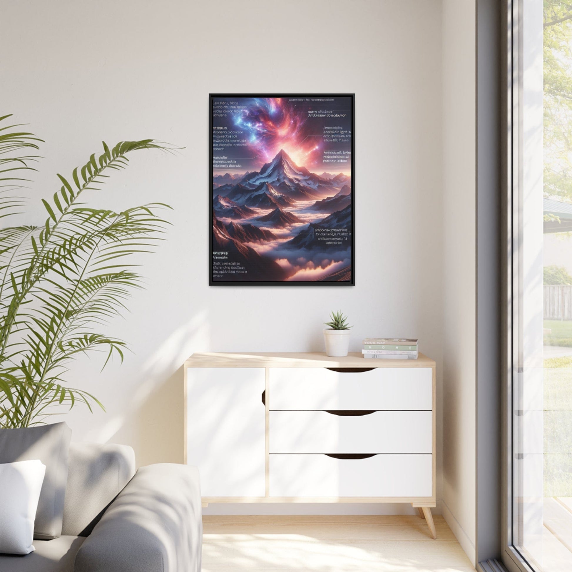 Printify Canvas Tableau Éclats d'Altitude : L'Éternité Sculptée dans les Cimes