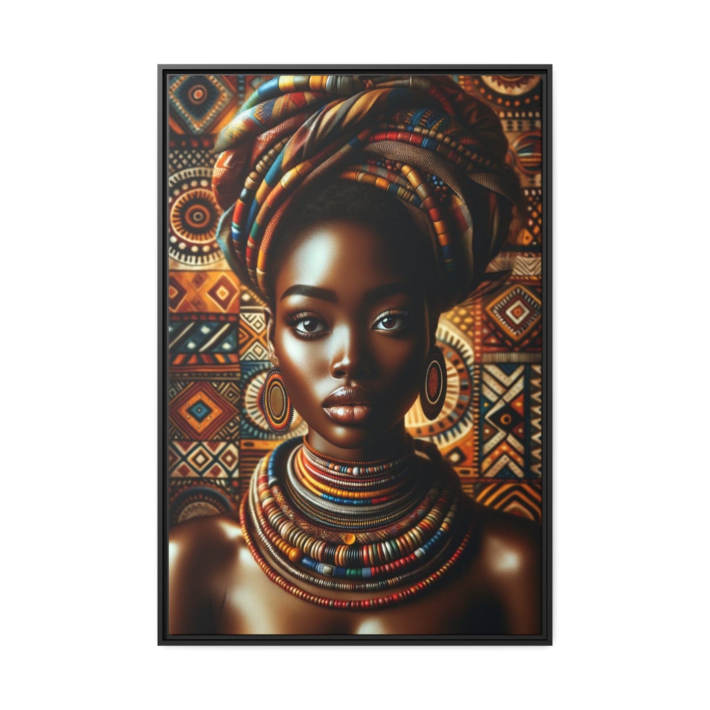 Printify Canvas 81.30 Cm″ x 121.90 Cm″ (Vertical) Tableau "La beauté et la force des femmes africaines - Une célébration artistique"