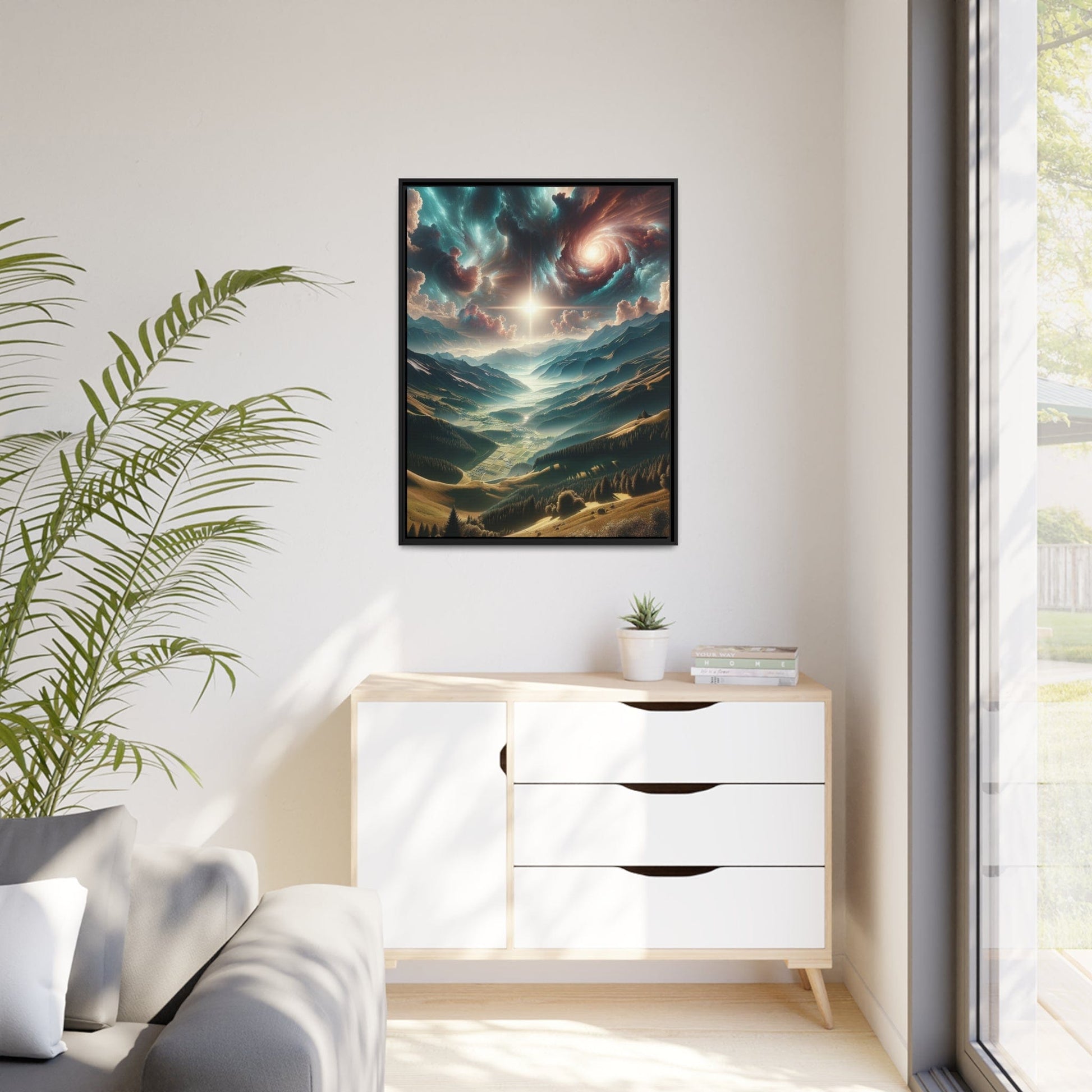 Printify Canvas Tableau Au sommet des émotions : Les crêtes de l'émerveillement