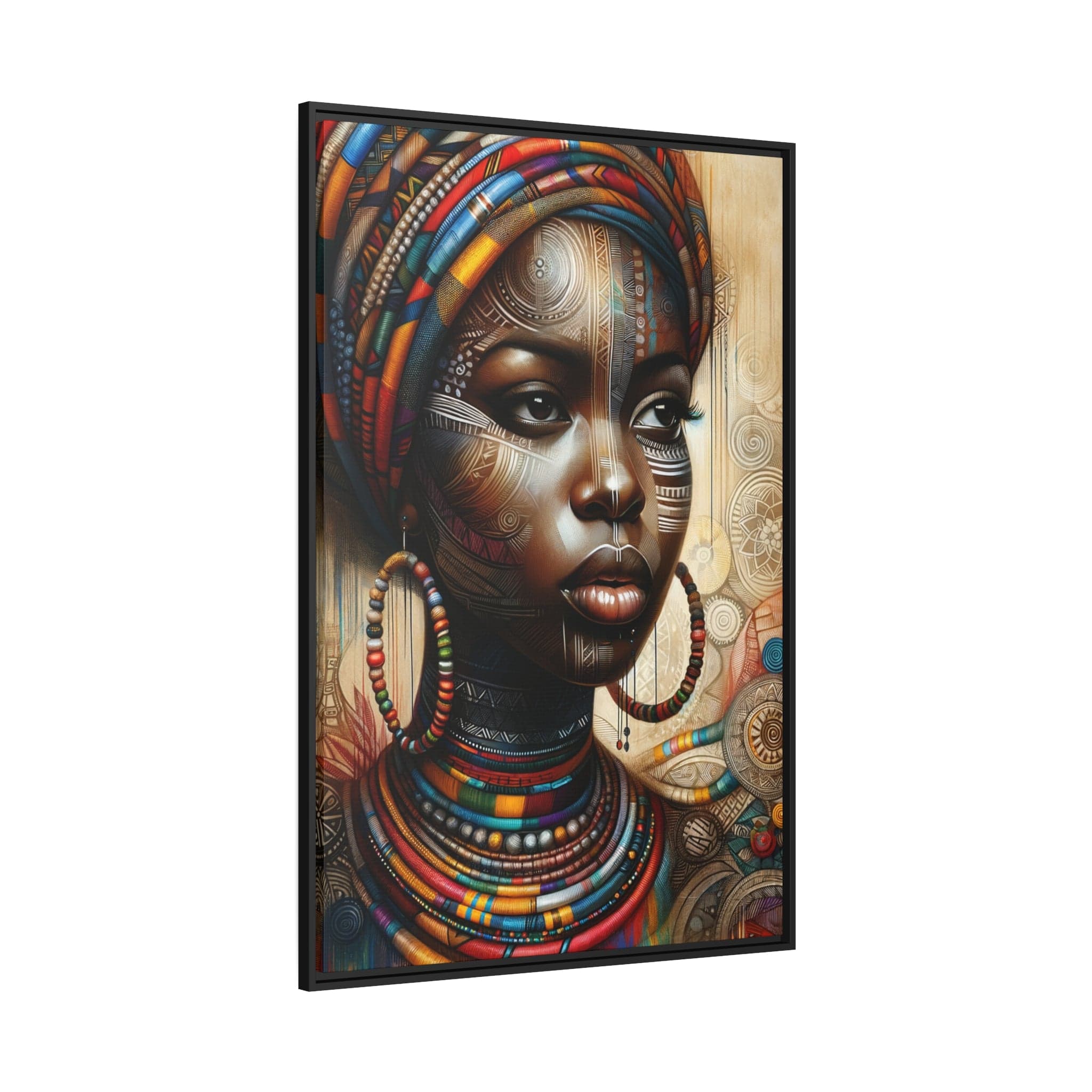 Printify Canvas Tableau "La force et la grâce : Beauté africaine au féminin"