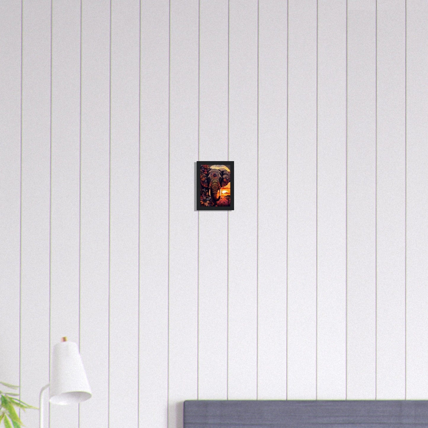 Canvanation Print Material 13x18 cm / 5x7″ Tableau Elephant Majesté en Gris