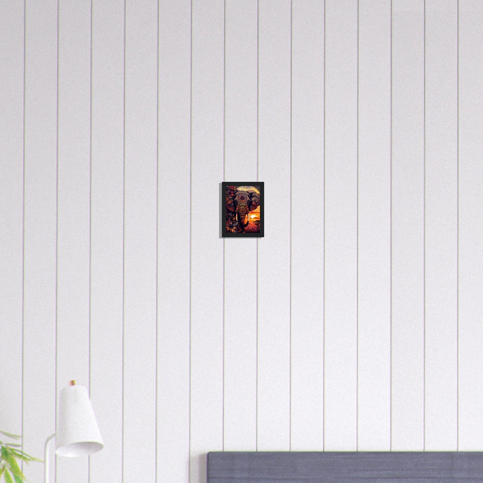 Canvanation Print Material 13x18 cm / 5x7″ Tableau Elephant Majesté en Gris