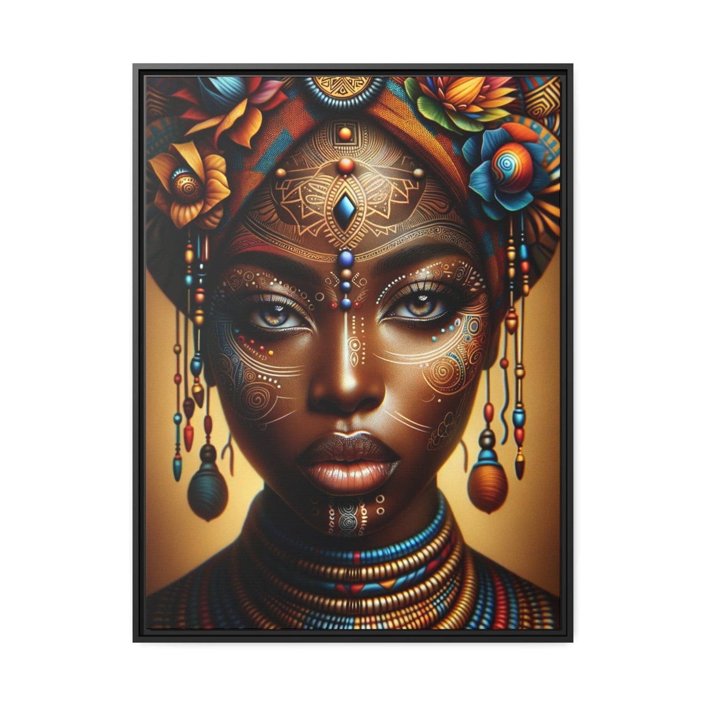 Printify Canvas 76.20 Cm" x 101.60 Cm" (Vertical) Tableau La beauté intemporelle de la femme africaine