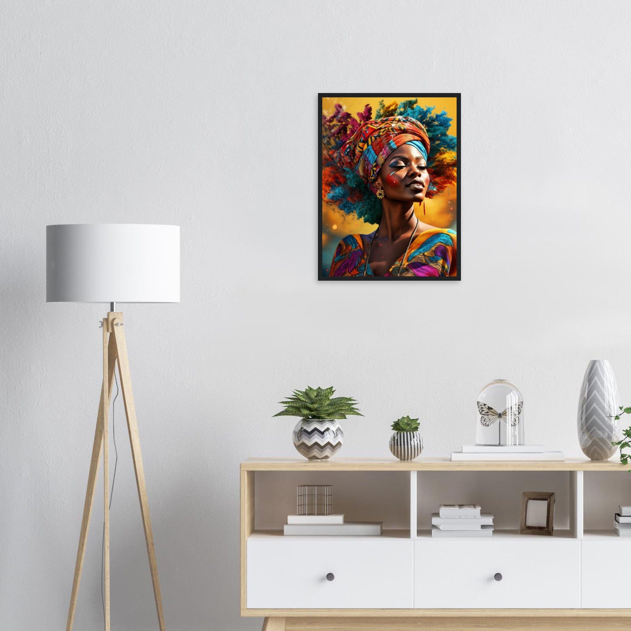 Canvanation Print Material Peinture Femme Afro