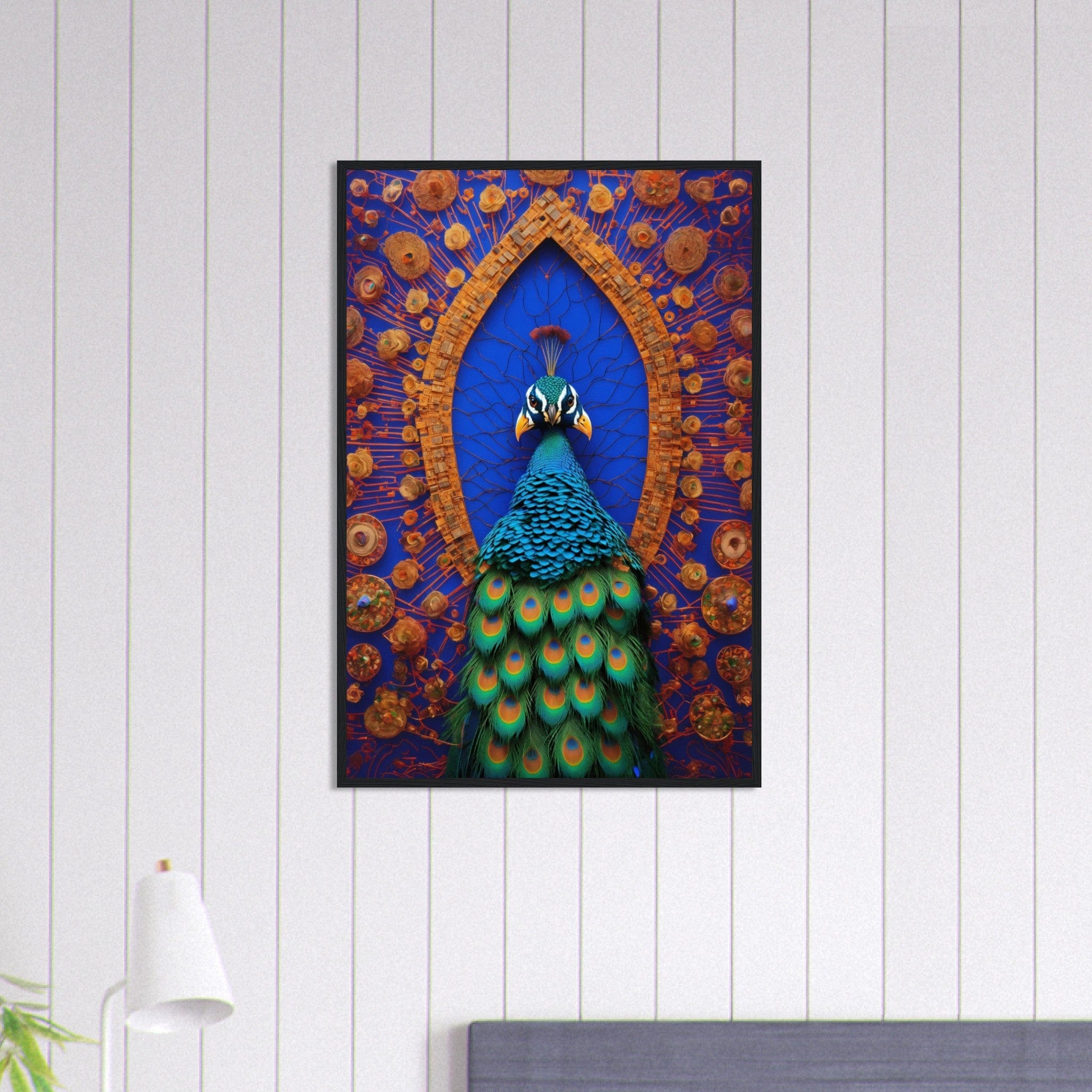 Canvanation Print Material 60x90 cm / 24x36″ Tableau Paon Splendeur Royale