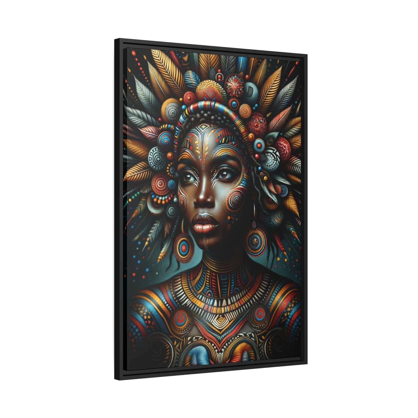 Printify Canvas Tableau "La renaissance de l'Afrique :  Portraits inspirants de femmes africaines"