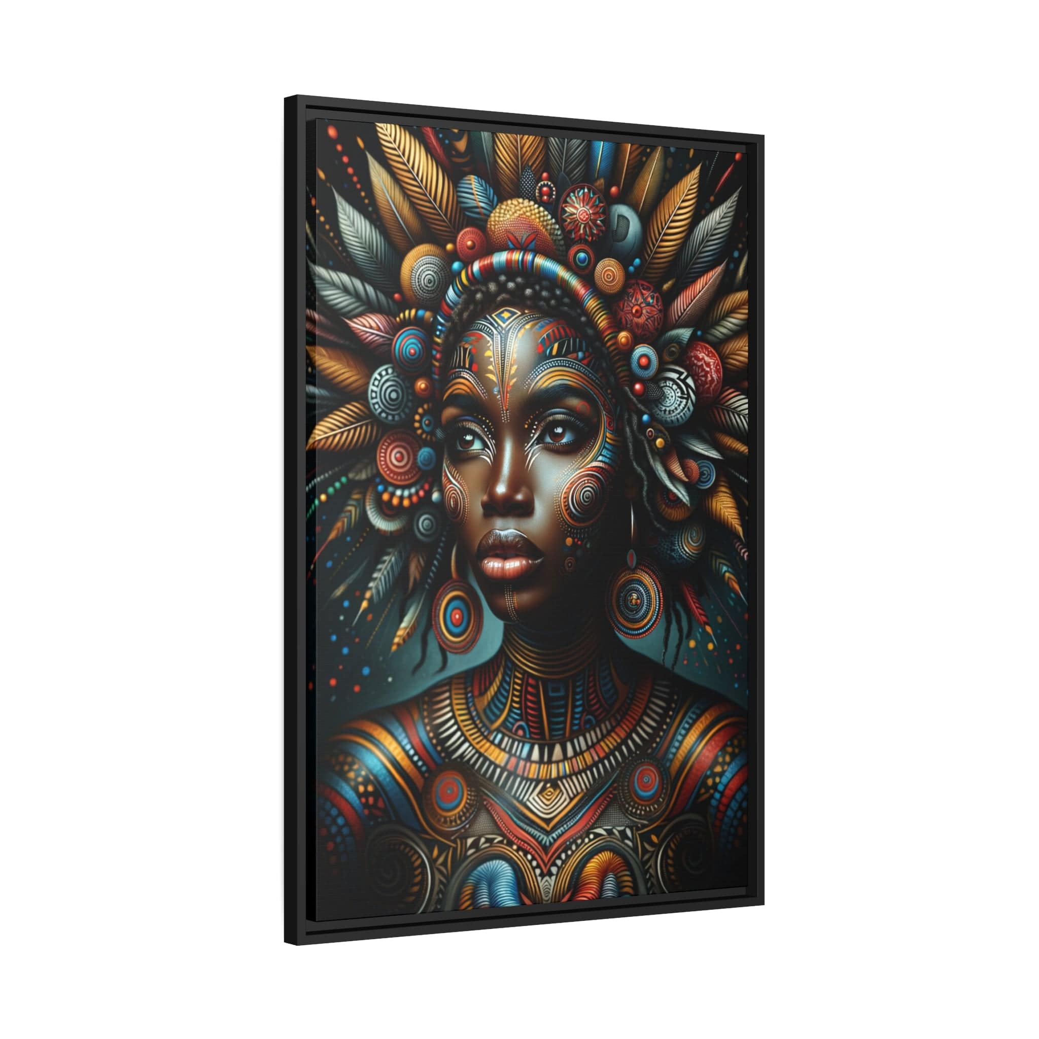 Printify Canvas Tableau "La renaissance de l'Afrique : Portraits inspirants de femmes africaines"