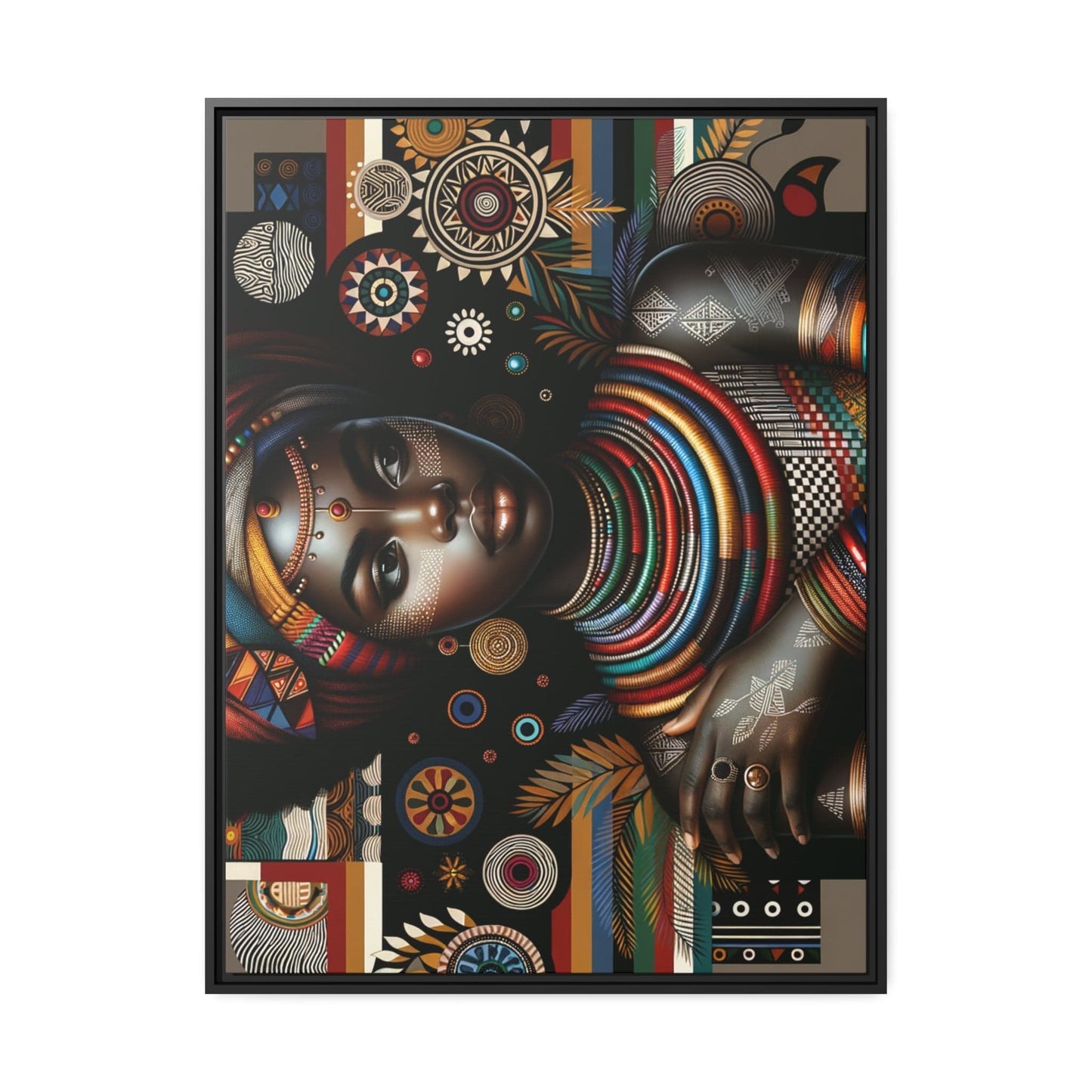Printify Canvas 76.20 Cm" x 101.60 Cm" (Vertical) Tableau "La beauté authentique et la puissance des femmes africaines"