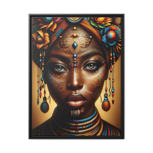 Printify Canvas 61.00 Cm" x 81.30 Cm" (Vertical) Tableau La beauté intemporelle de la femme africaine