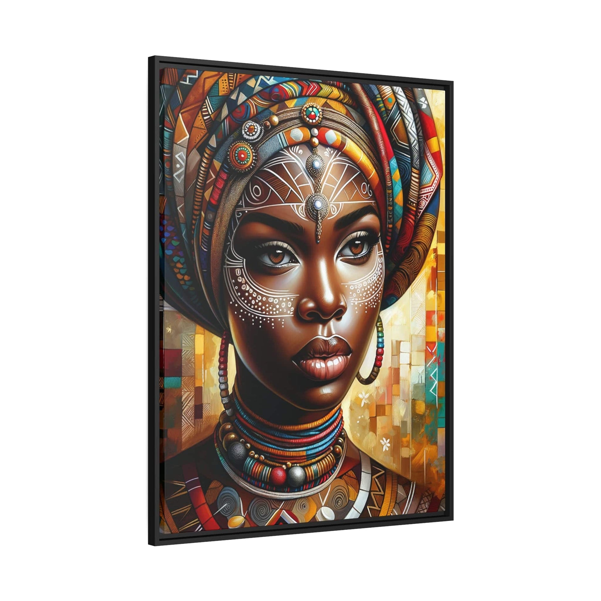 Printify Canvas Tableau "Splendeur féminine de l'Afrique"
