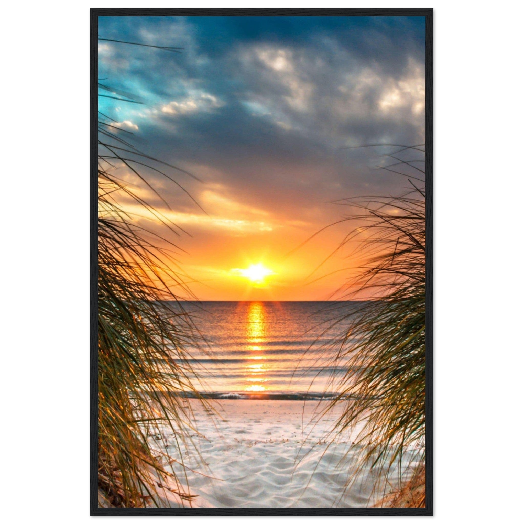 Gelato Print Material 60x90 cm / 24x36″ Paysage Coucher De Soleil Peinture