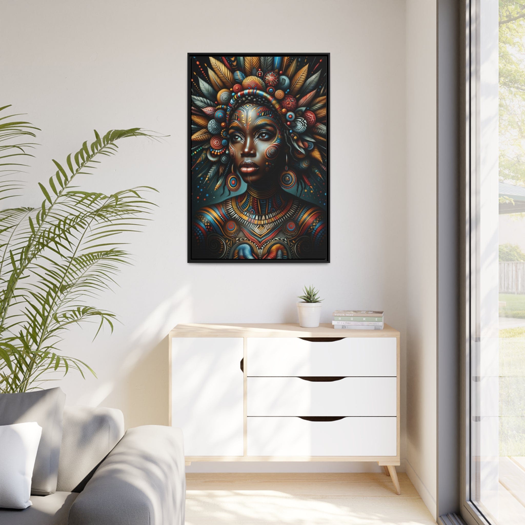Printify Canvas Tableau "La renaissance de l'Afrique : Portraits inspirants de femmes africaines"