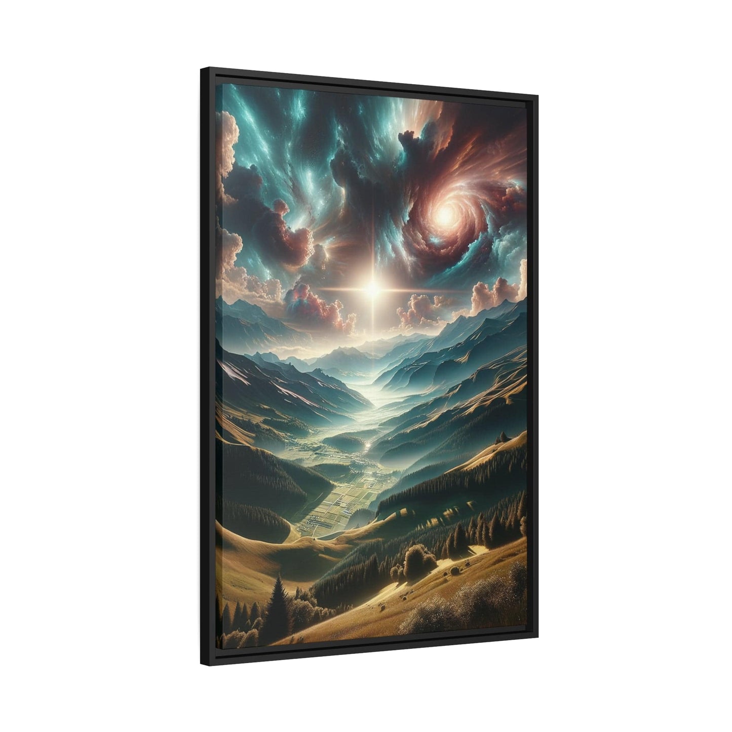Printify Canvas Tableau Au sommet des émotions : Les crêtes de l'émerveillement