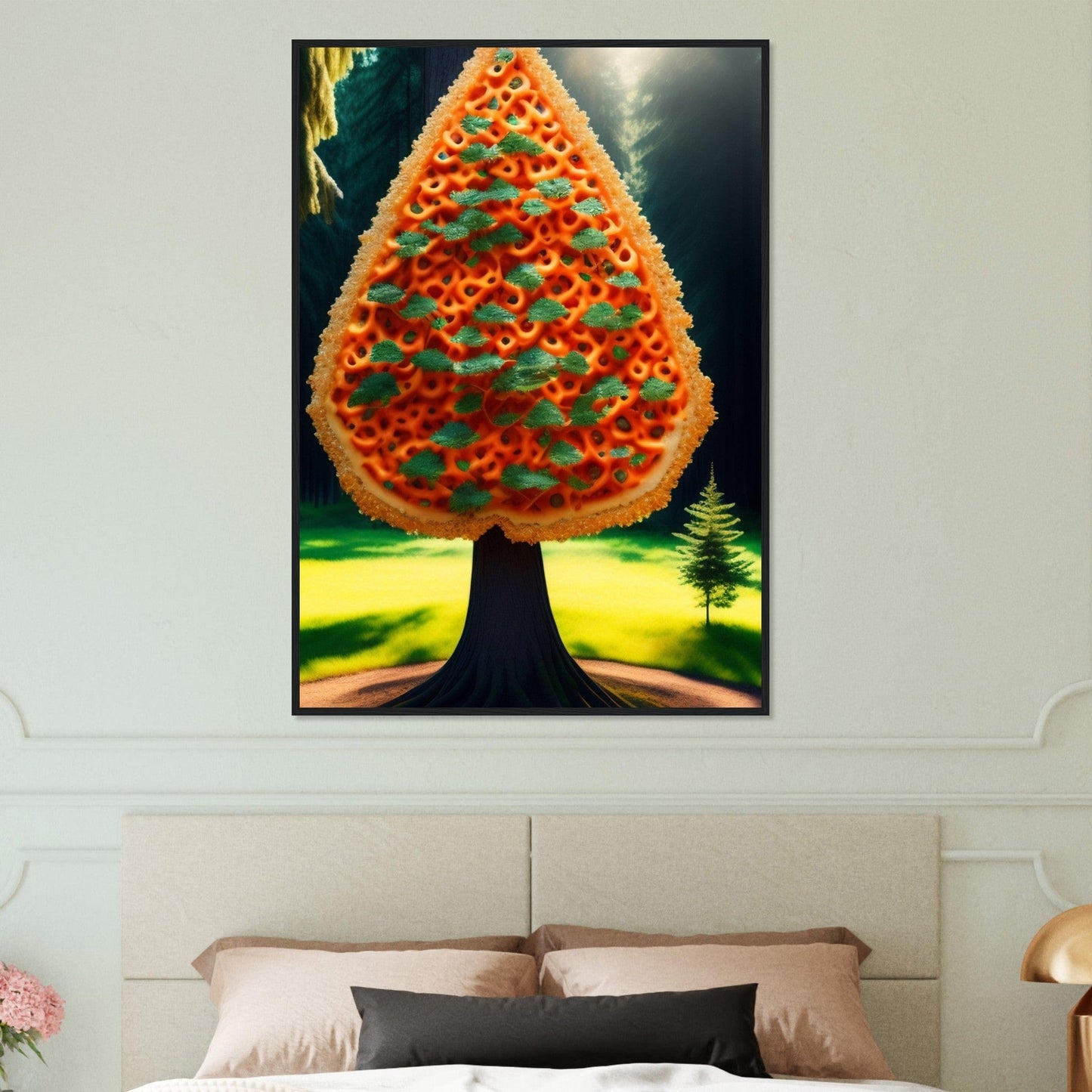 Canvanation Print Material 70x100 cm / 28x40″ Tableau Arbre De Vie Rouge