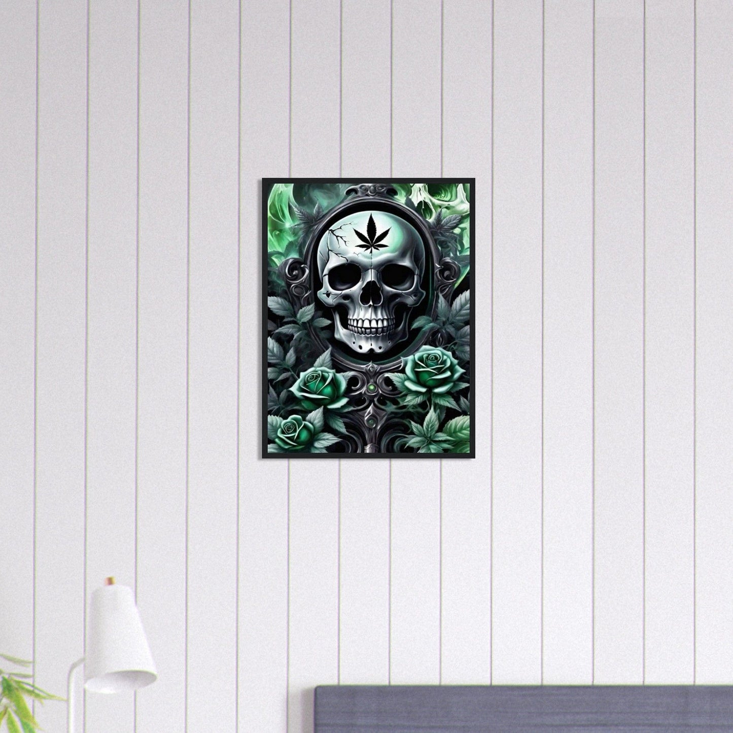 Canvanation Print Material 45x60 cm / 18x24″ Tableau Tête De Mort Navy