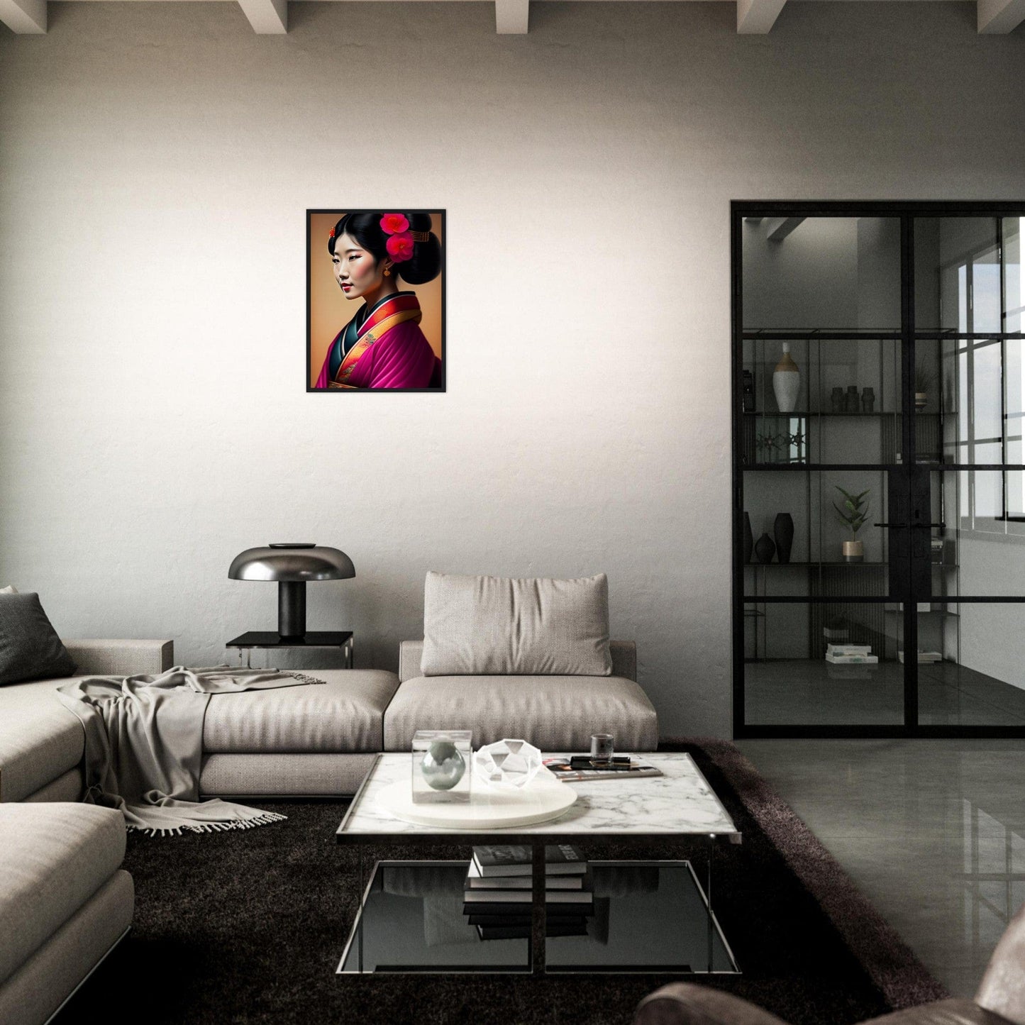 Canvanation Print Material Tableau Japon Geisha Kimono