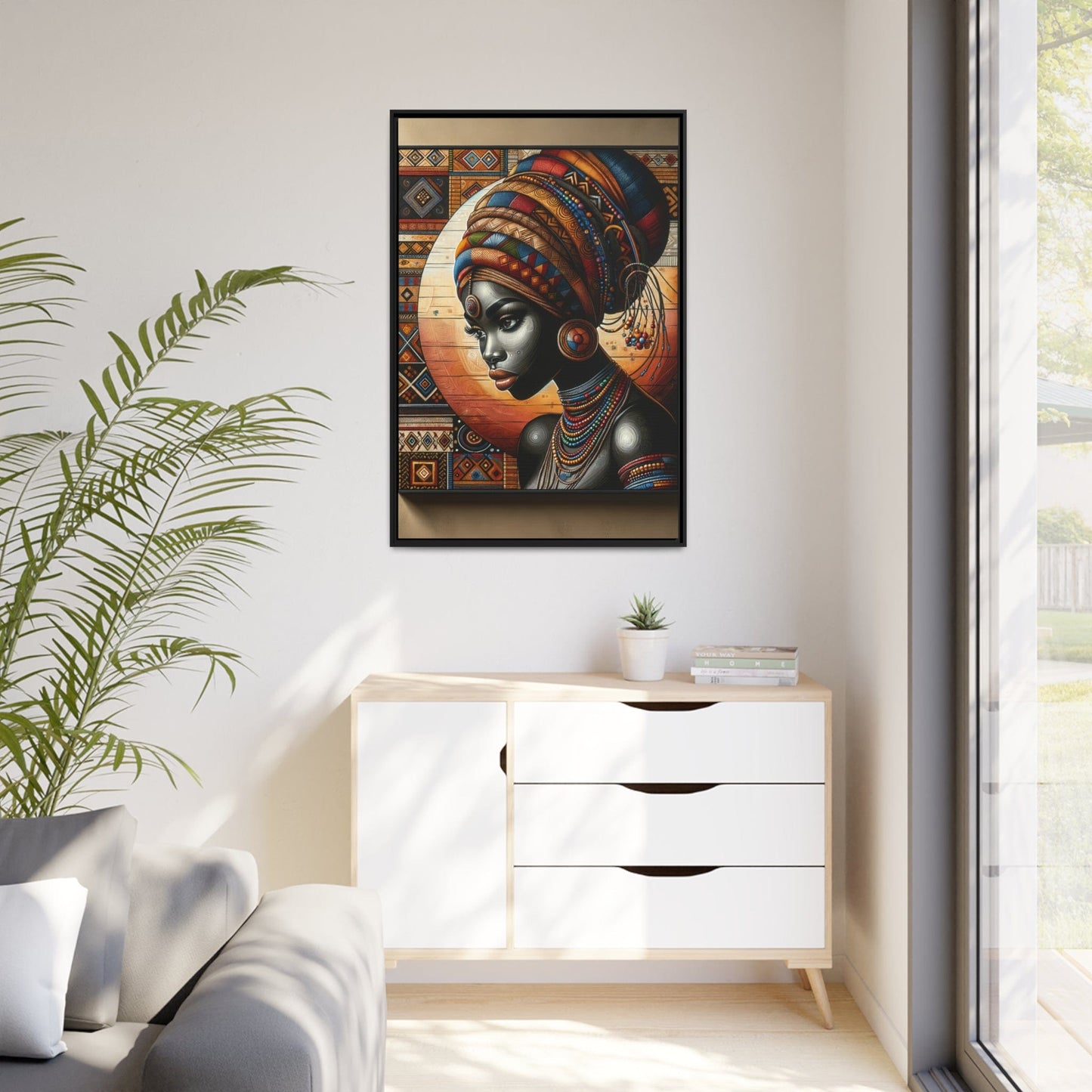 Printify Canvas Tableau "Les femmes africaines : une symphonie de grâce, de force et de résilience"