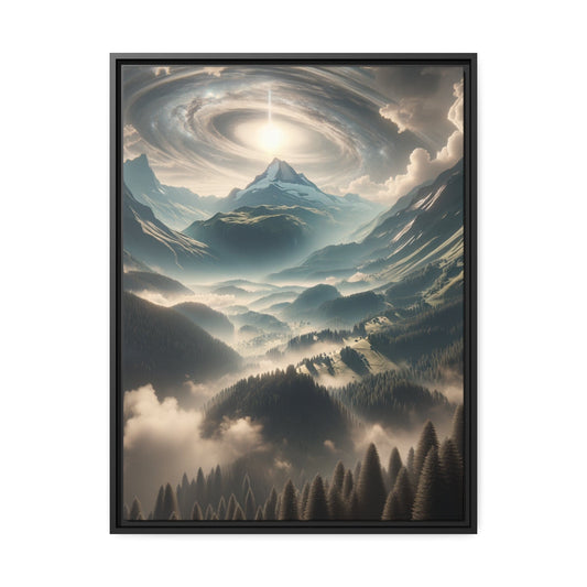 Printify Canvas 61.00 Cm" x 81.30 Cm" (Vertical) Tableau Les sommets éternels : une odyssée dans les montagnes