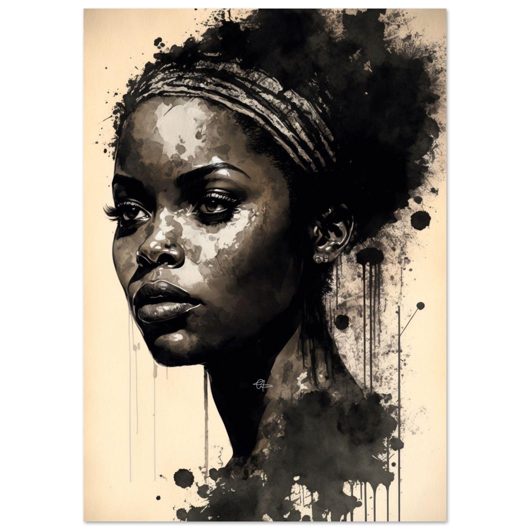 Gelato Print Material A0 (84.1 x 118.9 cm) Peinture Visage Femme Abstrait