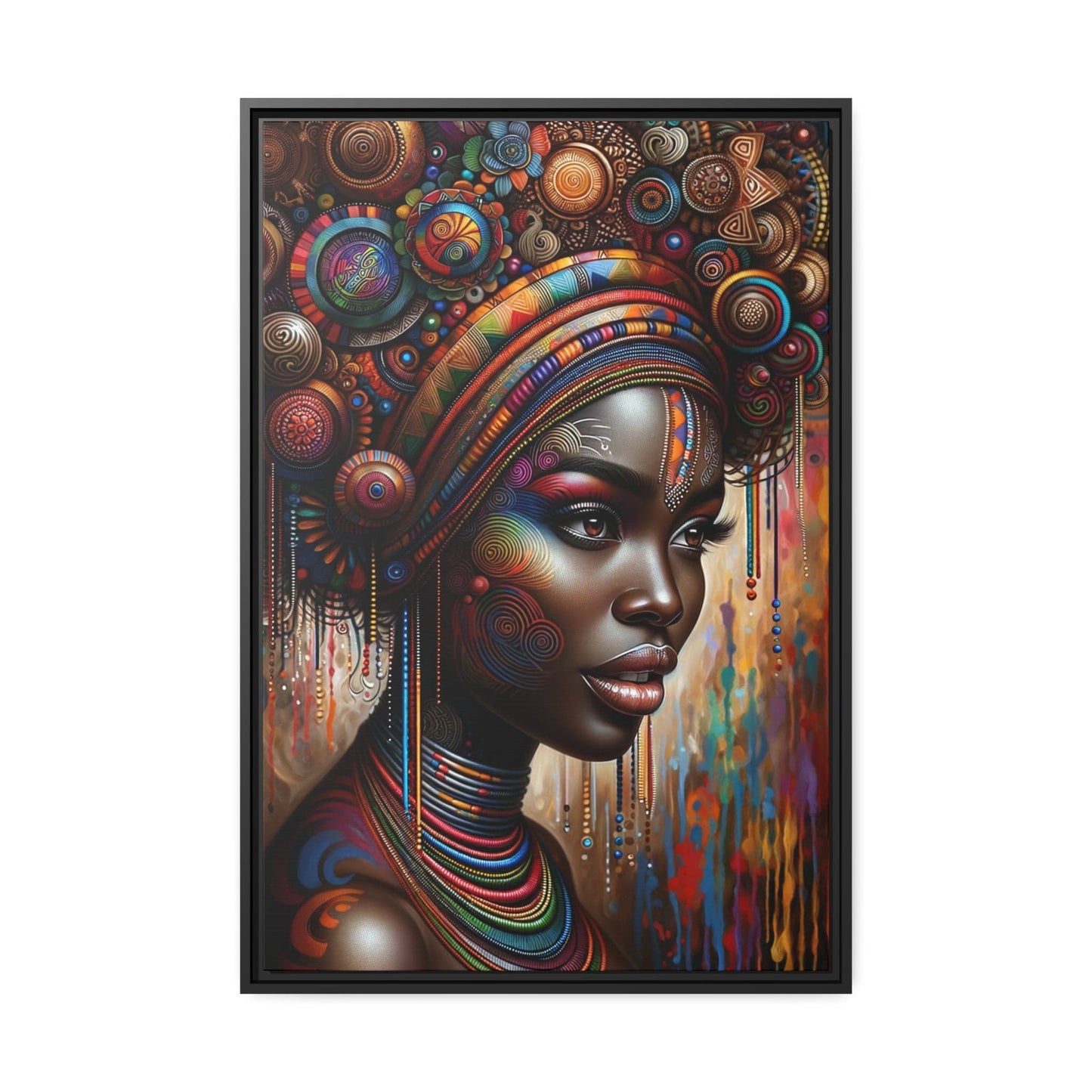Printify Canvas 61.00 Cm″ x 91.40 Cm″ (Vertical) Tableau La grâce de l'Afrique