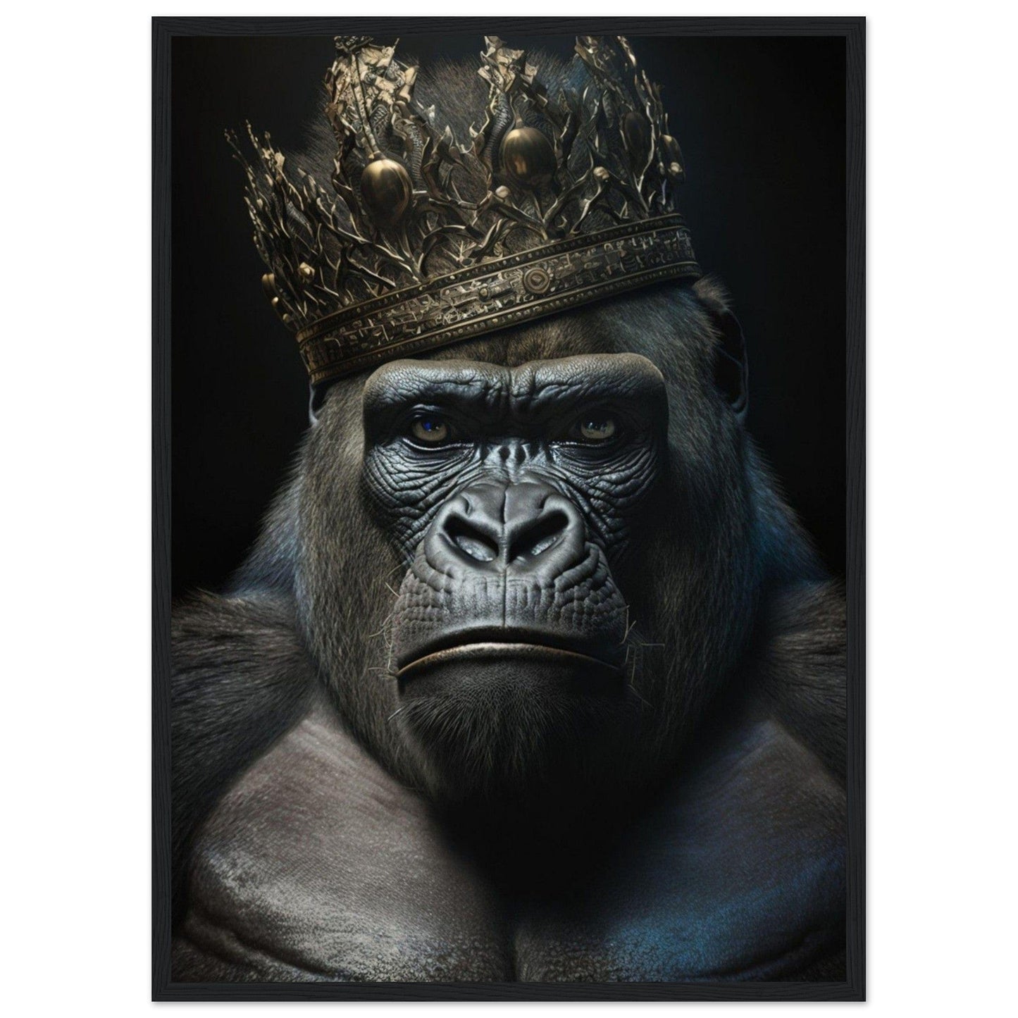 Canvanation Print Material 50x70 cm / 20x28″ Tableau Gorille N oir