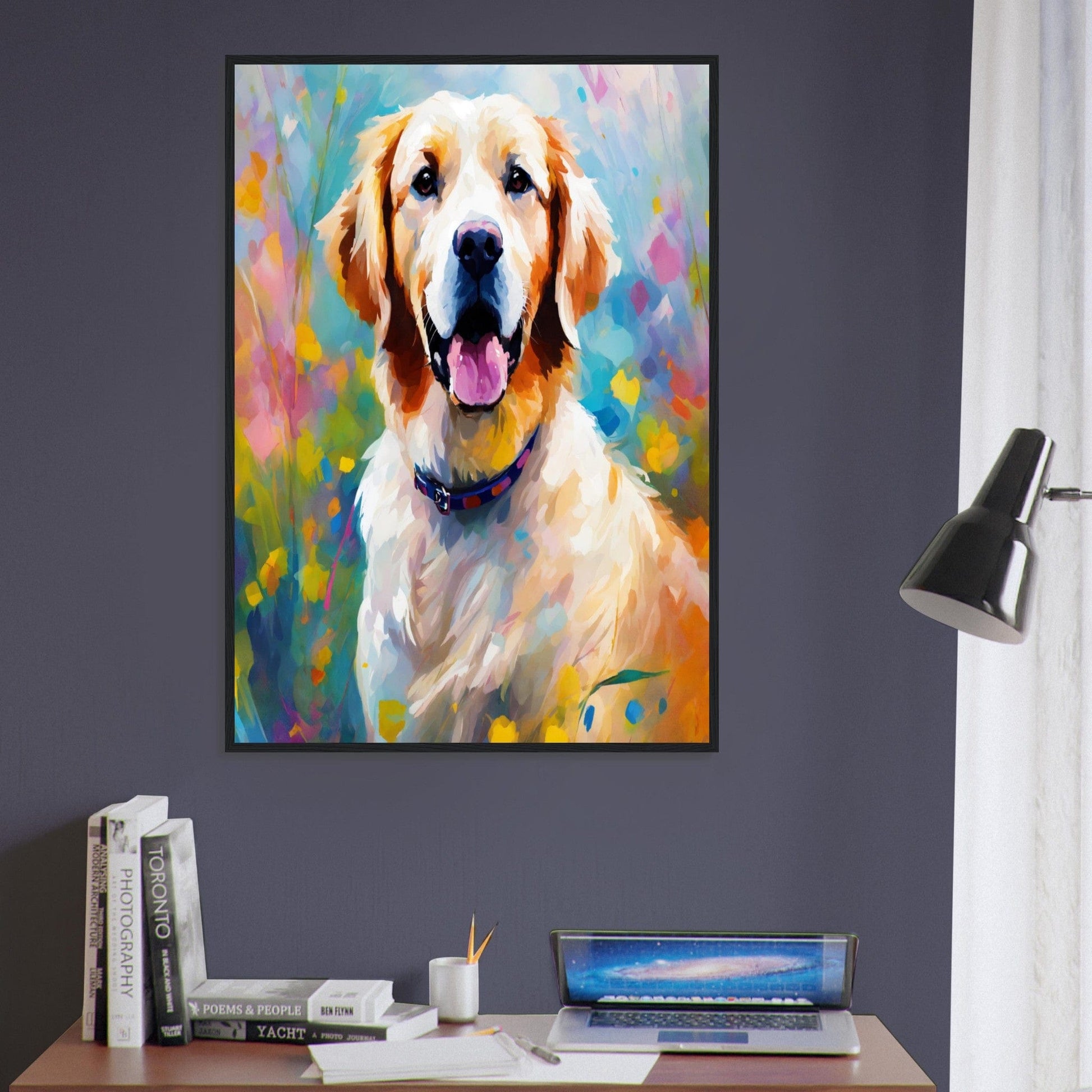 Canvanation Print Material Tableau Chien Cœur A Quatre Pattes