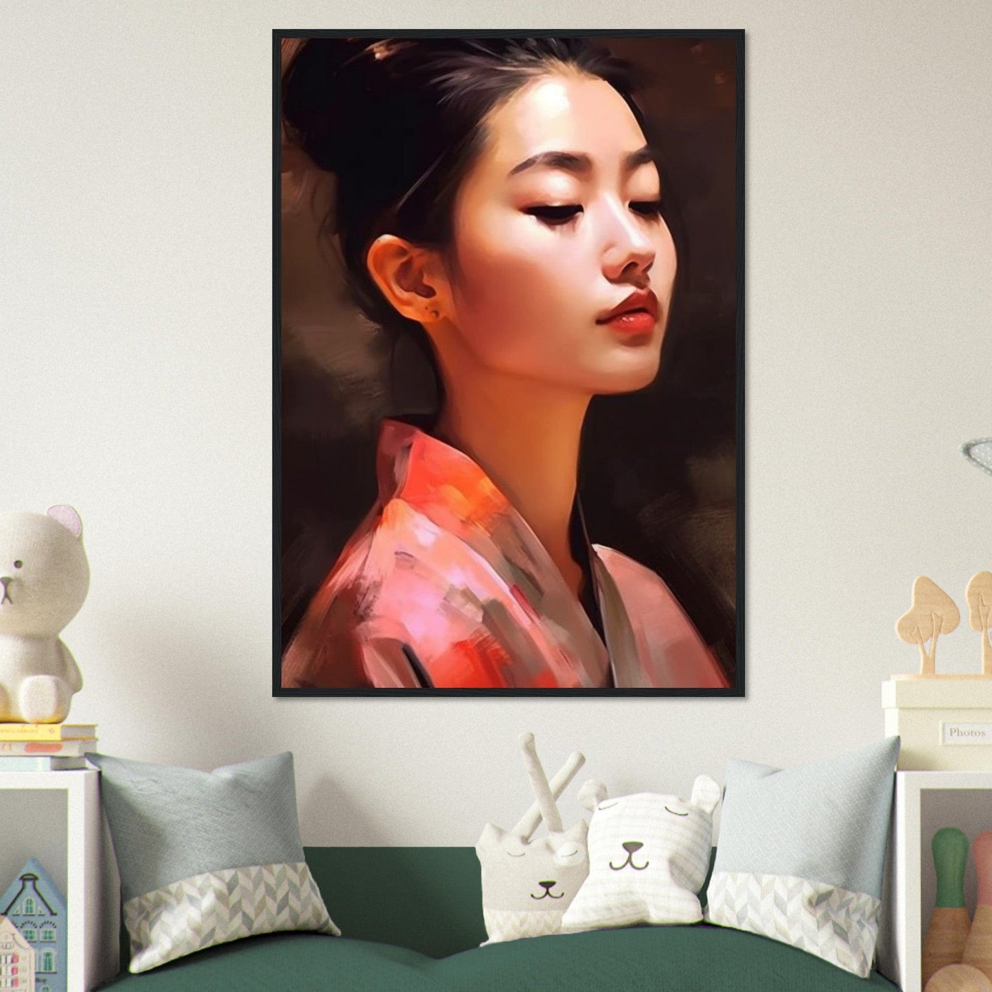 Canvanation Print Material Tableau Portrait Femme Abstrait