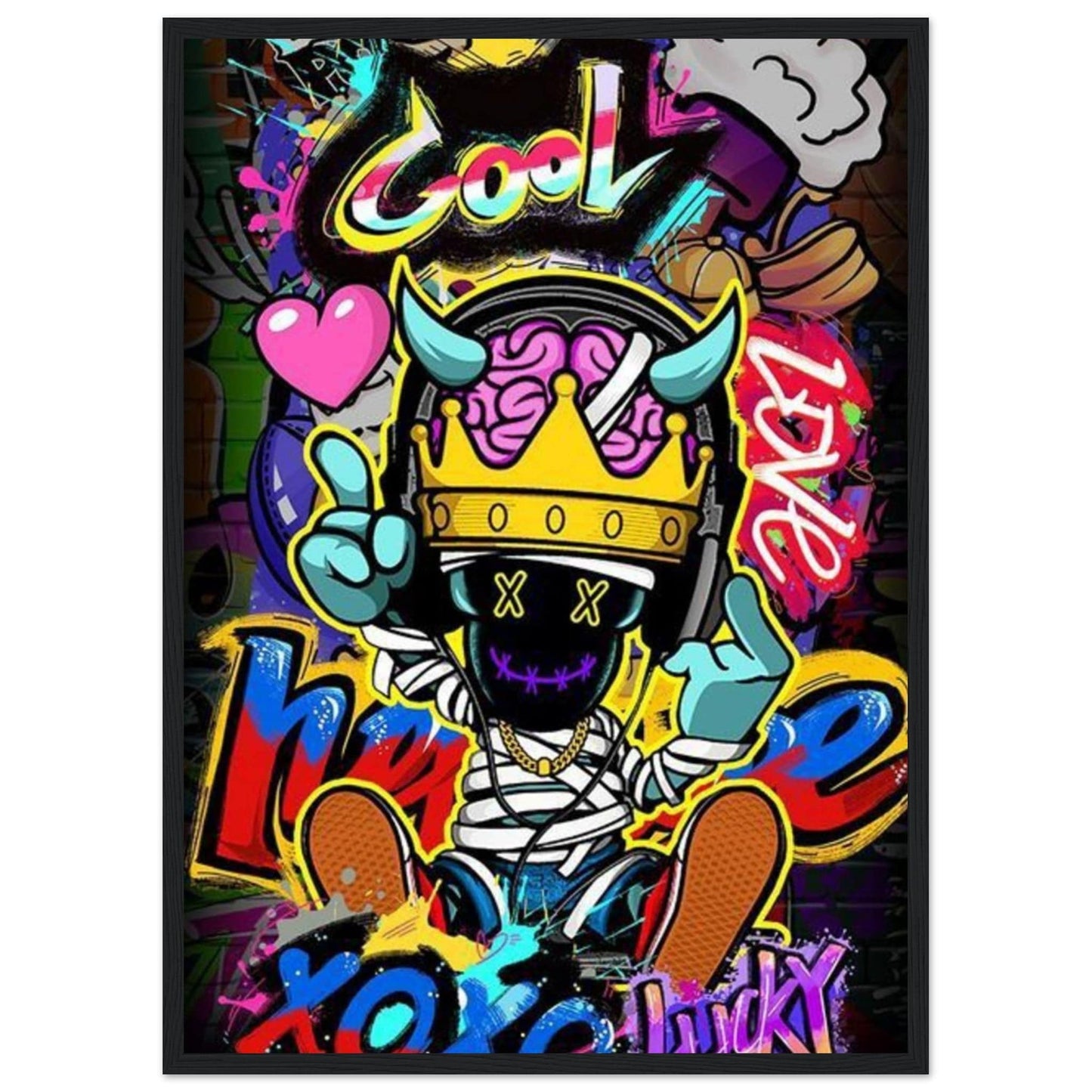 Gelato Print Material 50x70 cm / 20x28″ Graffiti Toile