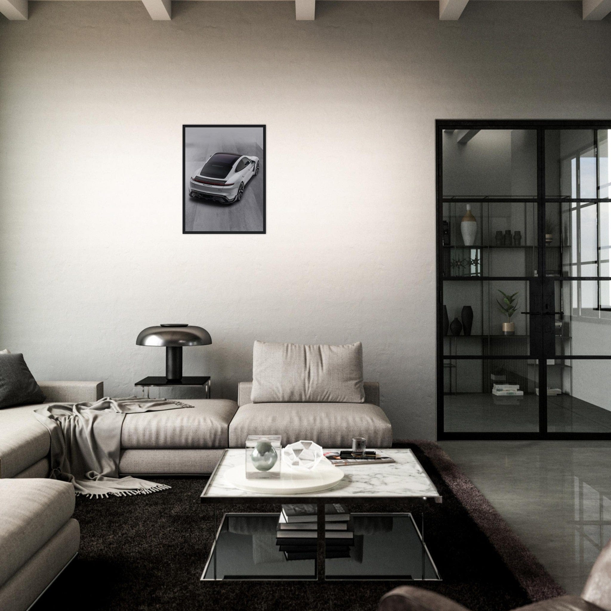 Gelato Print Material Tableau Porsche Gris