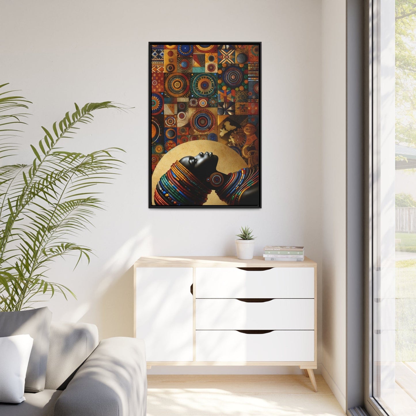 Printify Canvas Tableau "Femmes Africaines : Portraits d'élégance et de résilience"