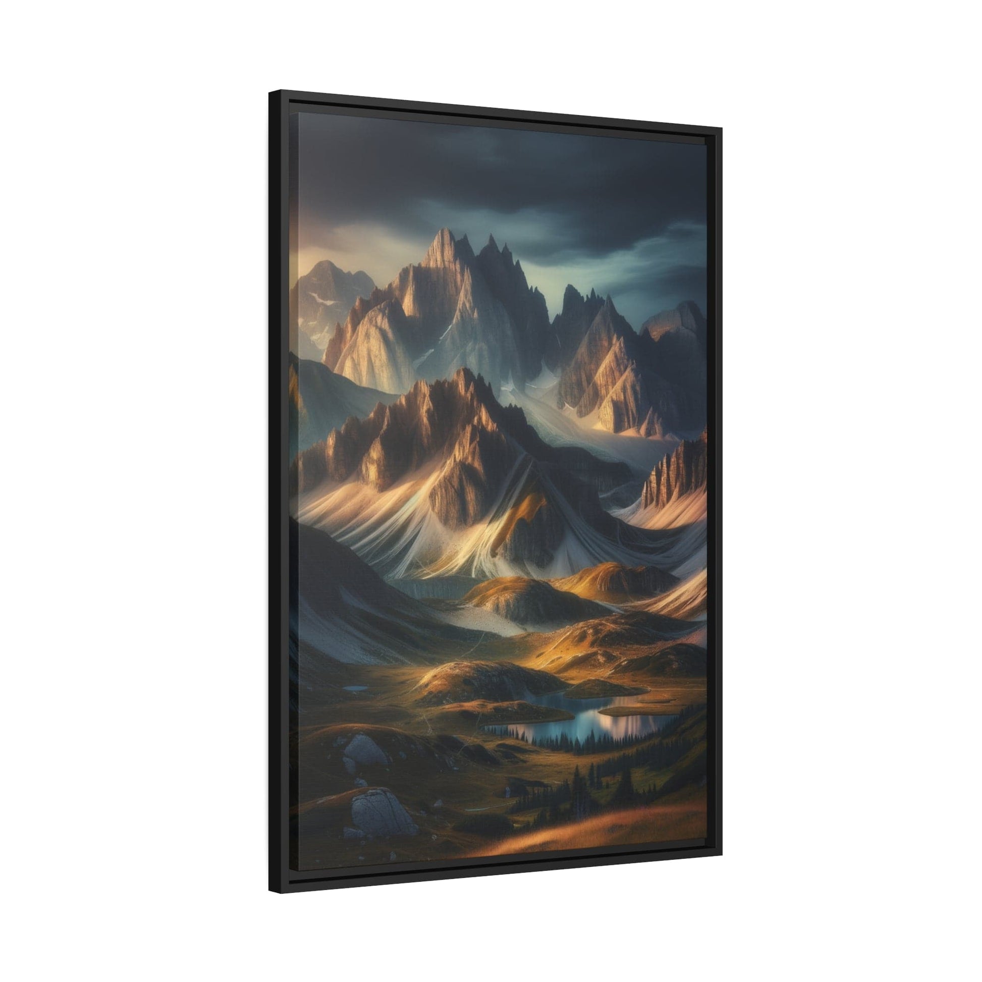 Printify Canvas Tableau "Sommet Éternel : Une Ode à la Majesté Montagneuse"