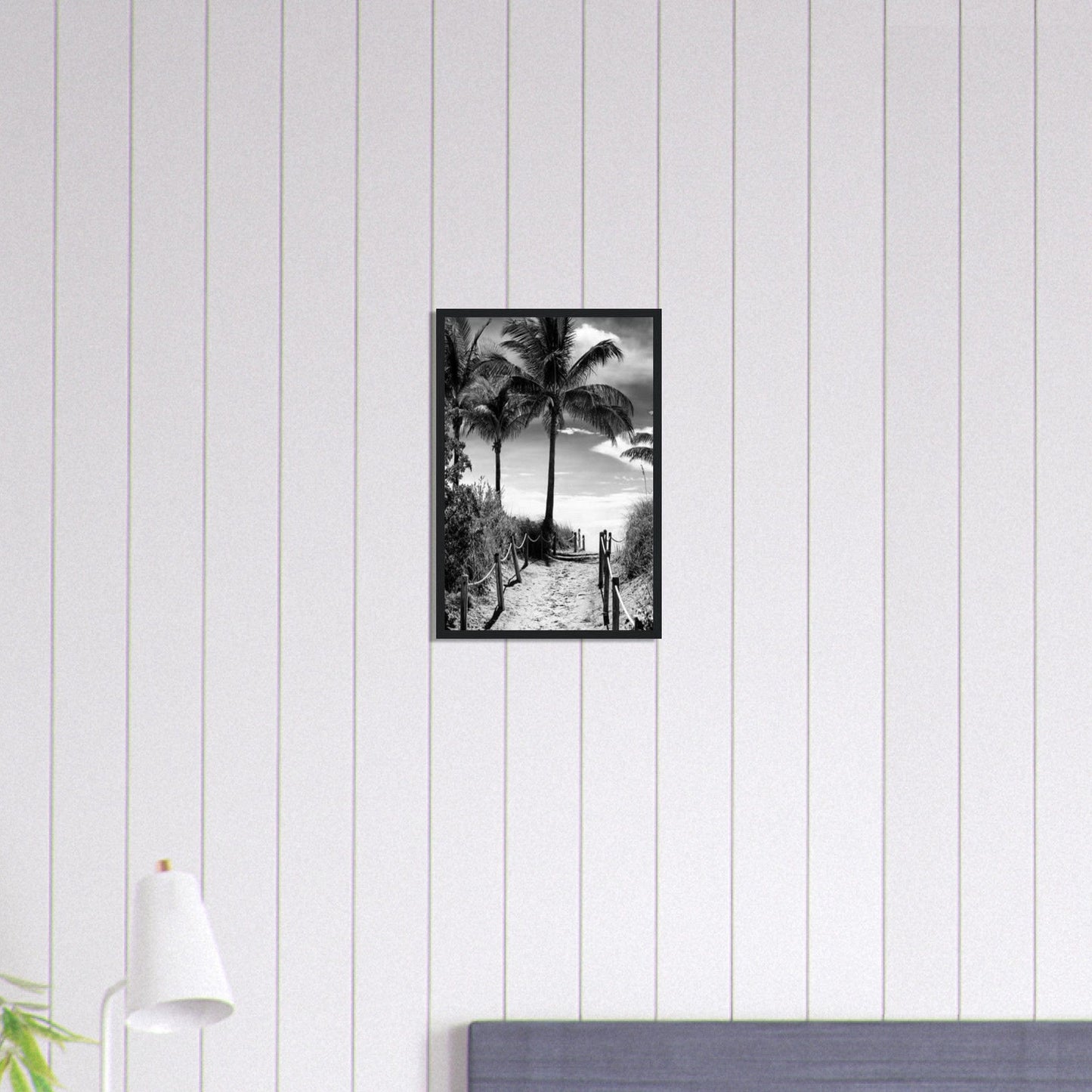 Canvanation Print Material 30x45 cm / 12x18″ Tableau Photo Noir Et Blanc-Paysage-Plage