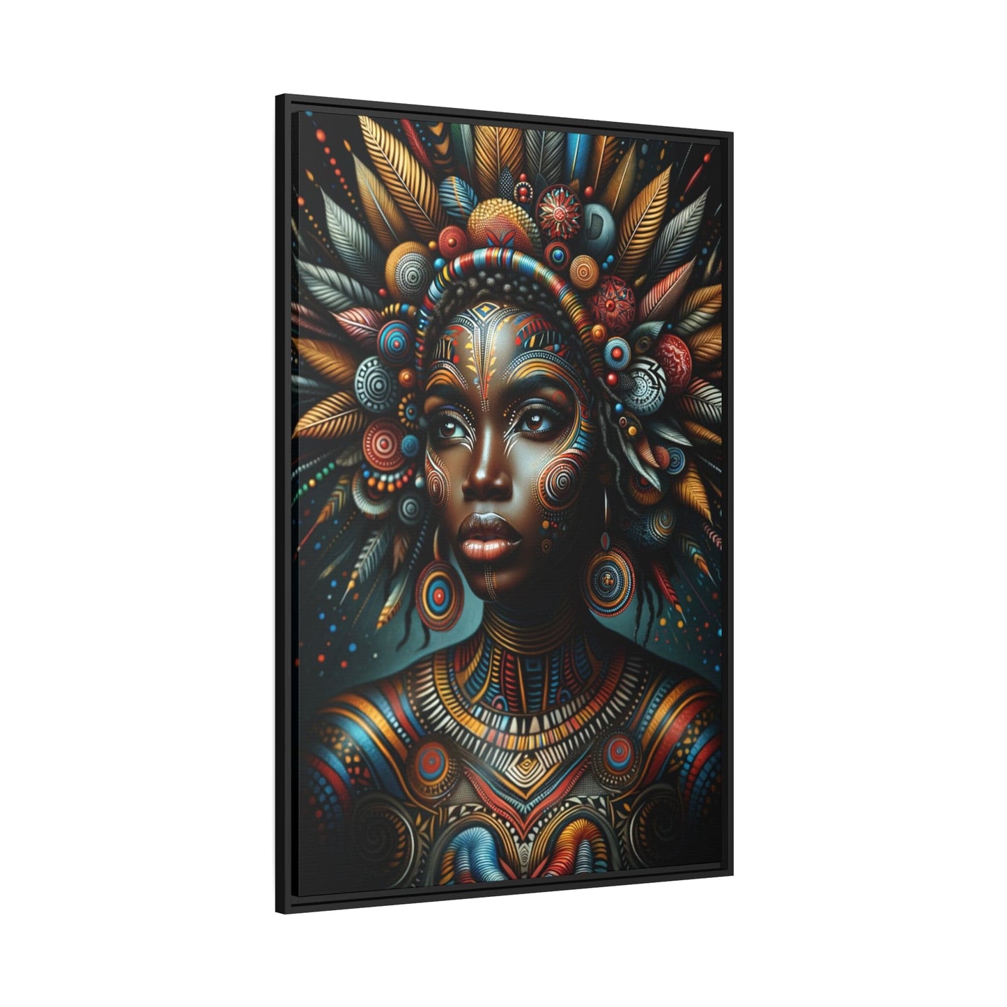 Printify Canvas Tableau "La renaissance de l'Afrique :  Portraits inspirants de femmes africaines"